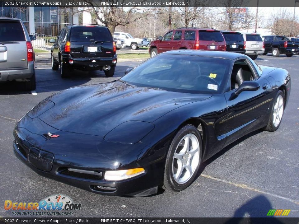 2002 Chevrolet Corvette Coupe Black / Black Photo #1