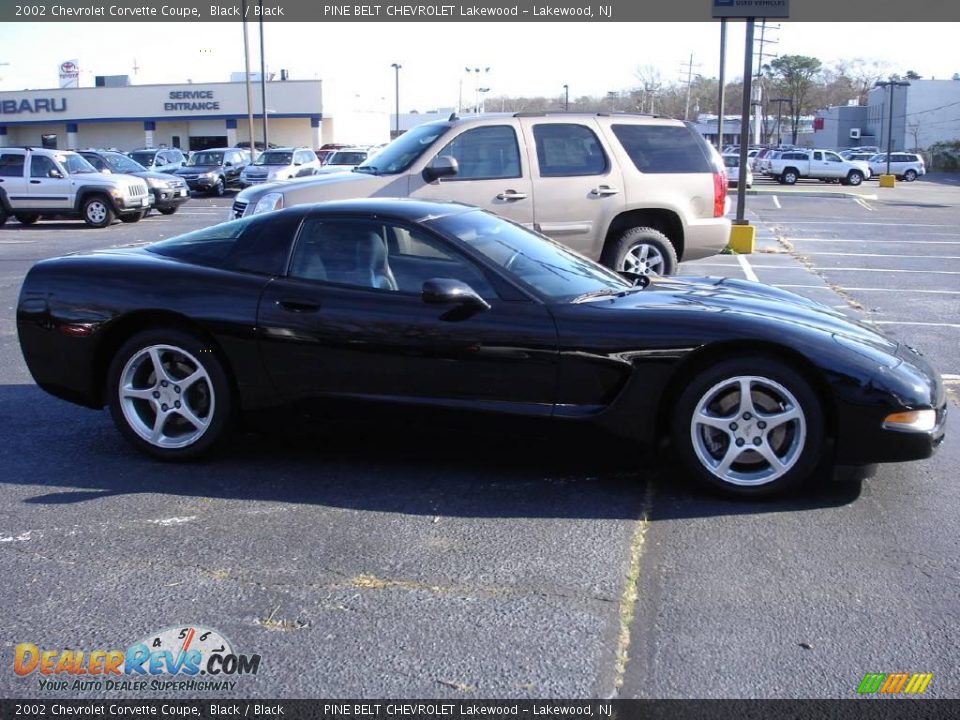 2002 Chevrolet Corvette Coupe Black / Black Photo #3