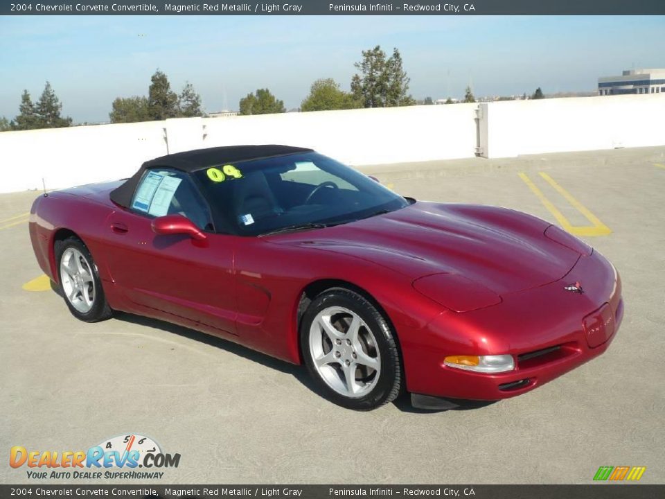 2004 Chevrolet Corvette Convertible Magnetic Red Metallic / Light Gray Photo #1