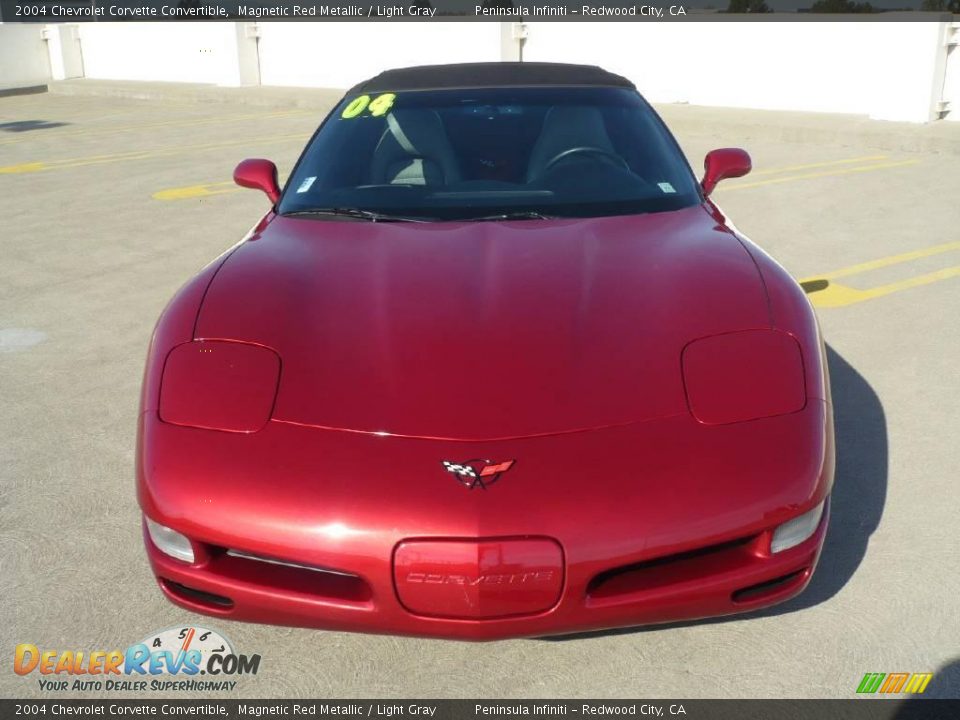 2004 Chevrolet Corvette Convertible Magnetic Red Metallic / Light Gray Photo #2