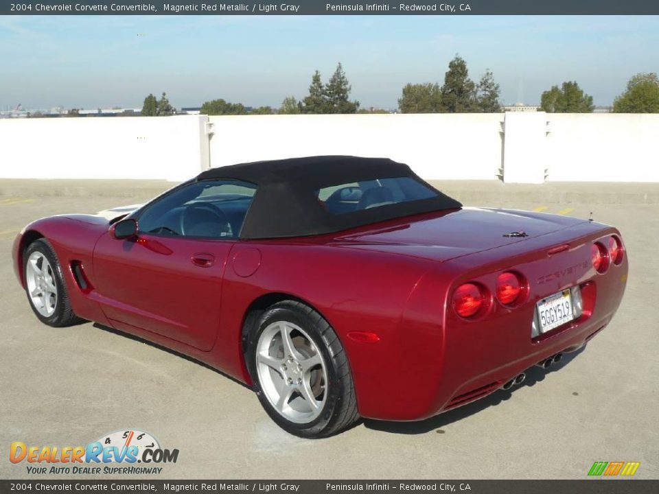 2004 Chevrolet Corvette Convertible Magnetic Red Metallic / Light Gray Photo #4