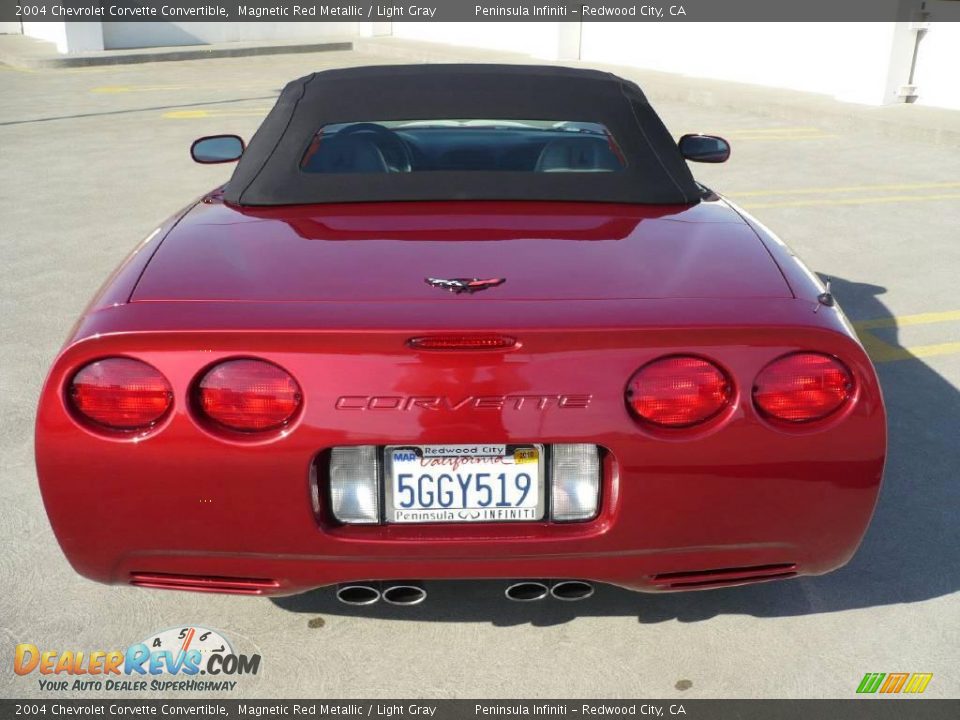 2004 Chevrolet Corvette Convertible Magnetic Red Metallic / Light Gray Photo #5