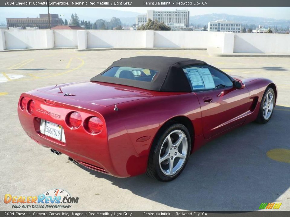2004 Chevrolet Corvette Convertible Magnetic Red Metallic / Light Gray Photo #6