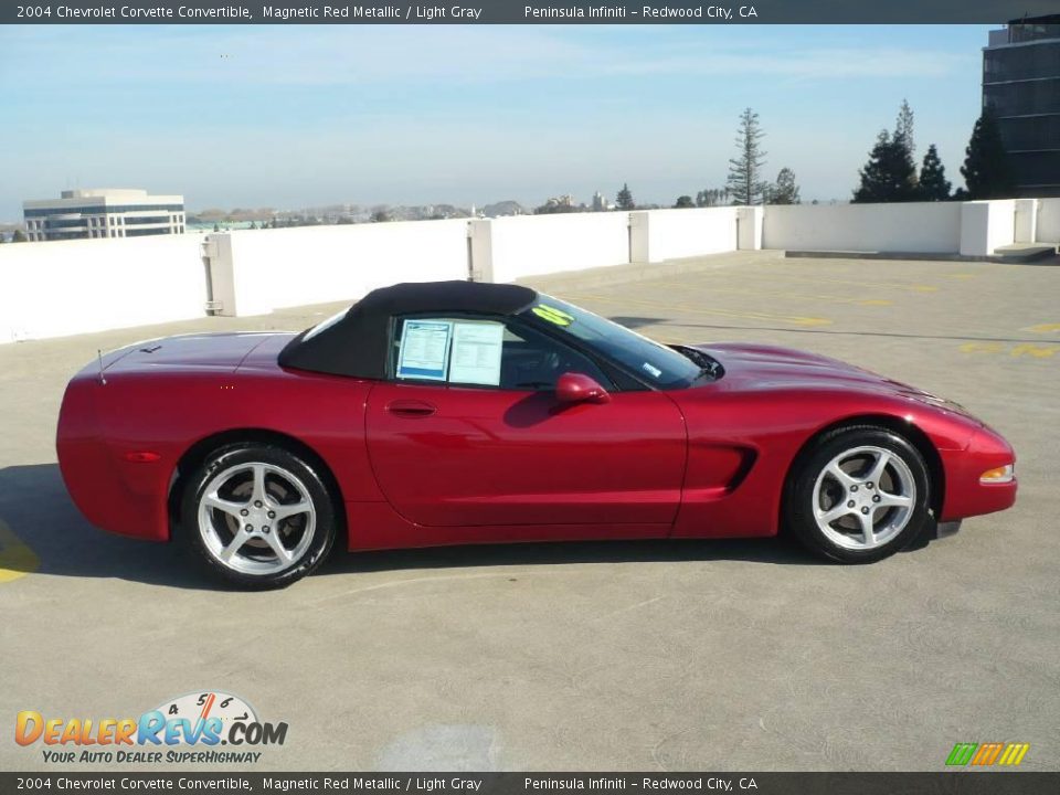 2004 Chevrolet Corvette Convertible Magnetic Red Metallic / Light Gray Photo #7