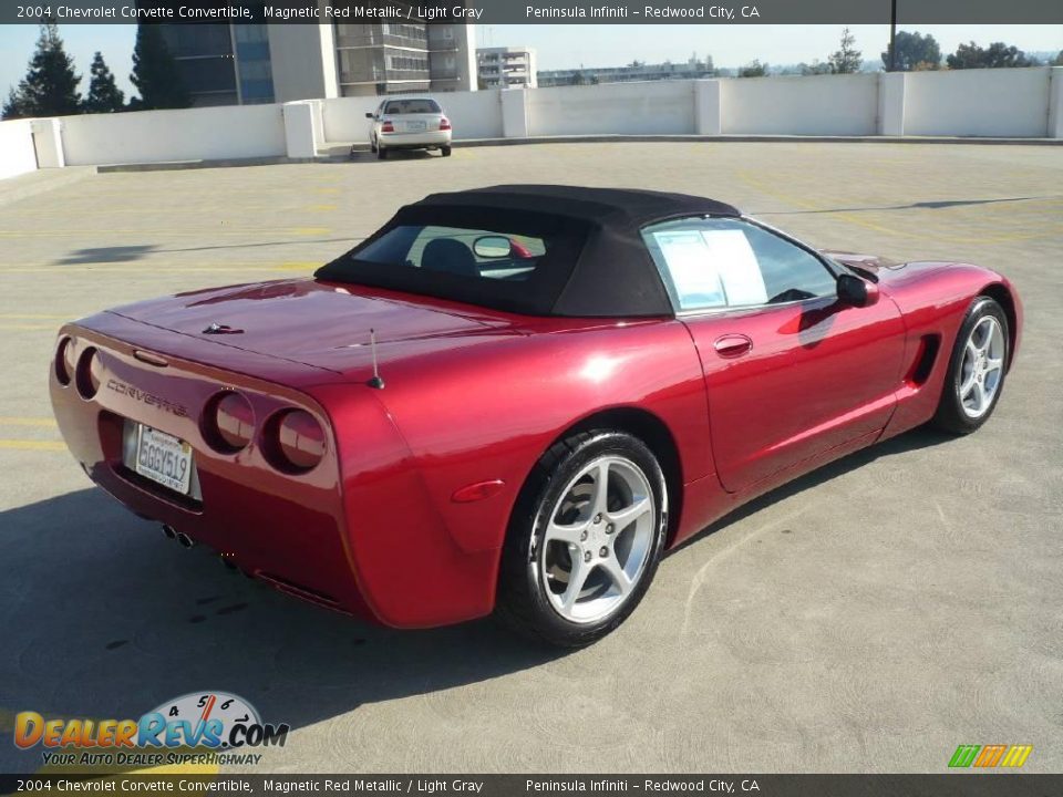 2004 Chevrolet Corvette Convertible Magnetic Red Metallic / Light Gray Photo #9