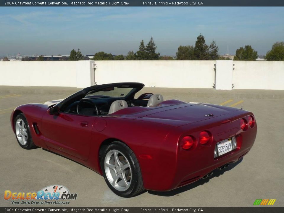 2004 Chevrolet Corvette Convertible Magnetic Red Metallic / Light Gray Photo #11