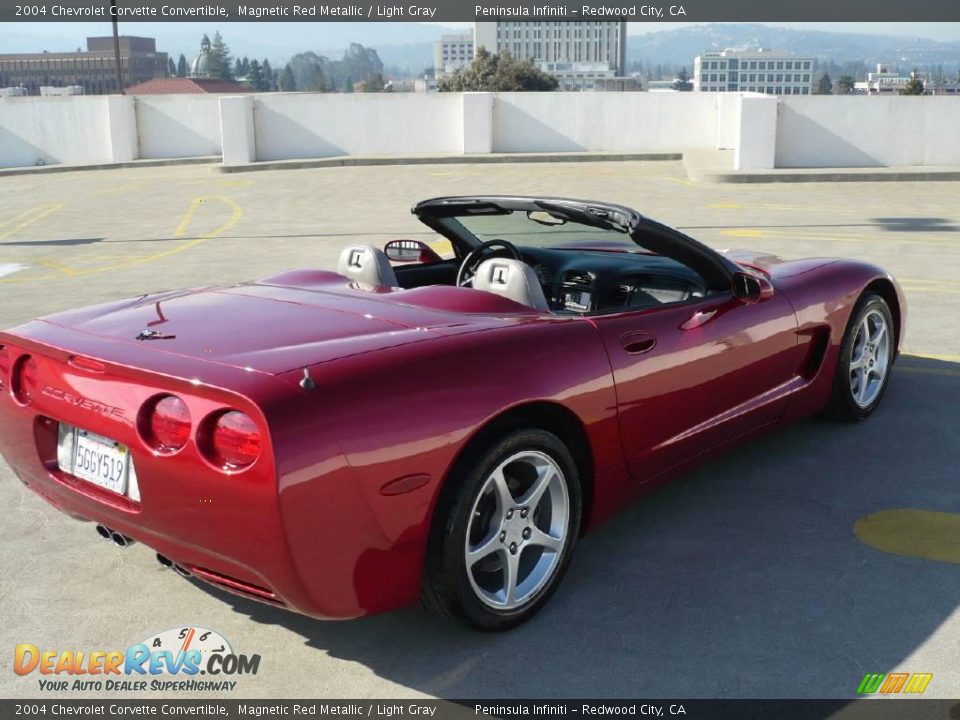 2004 Chevrolet Corvette Convertible Magnetic Red Metallic / Light Gray Photo #13