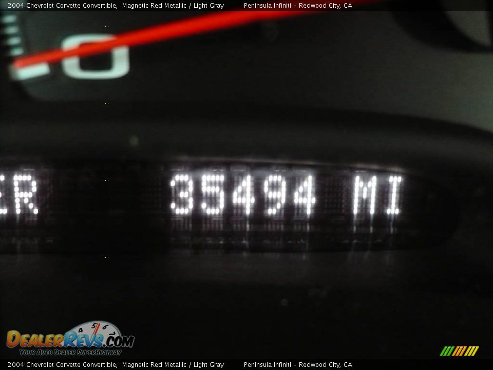 2004 Chevrolet Corvette Convertible Magnetic Red Metallic / Light Gray Photo #19