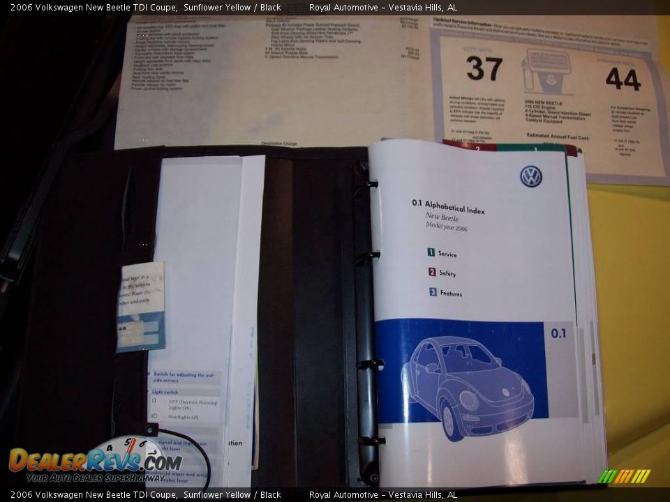 2006 Volkswagen New Beetle TDI Coupe Sunflower Yellow / Black Photo #29