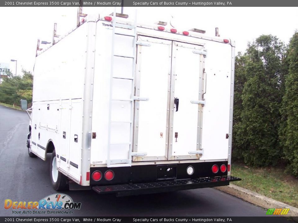 2001 Chevrolet Express 3500 Cargo Van White / Medium Gray Photo #9
