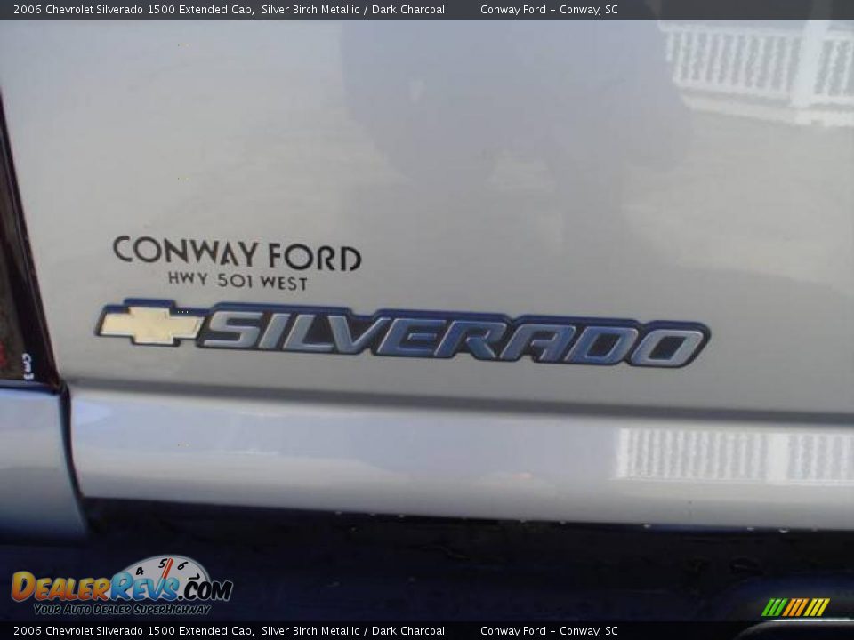 2006 Chevrolet Silverado 1500 Extended Cab Silver Birch Metallic / Dark Charcoal Photo #13