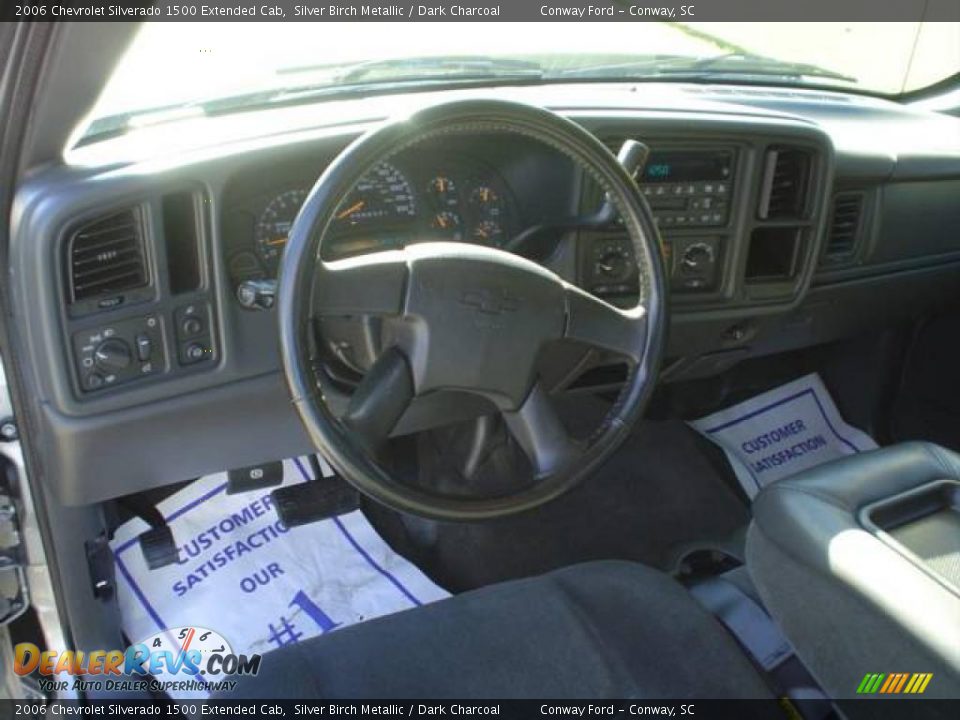 2006 Chevrolet Silverado 1500 Extended Cab Silver Birch Metallic / Dark Charcoal Photo #21