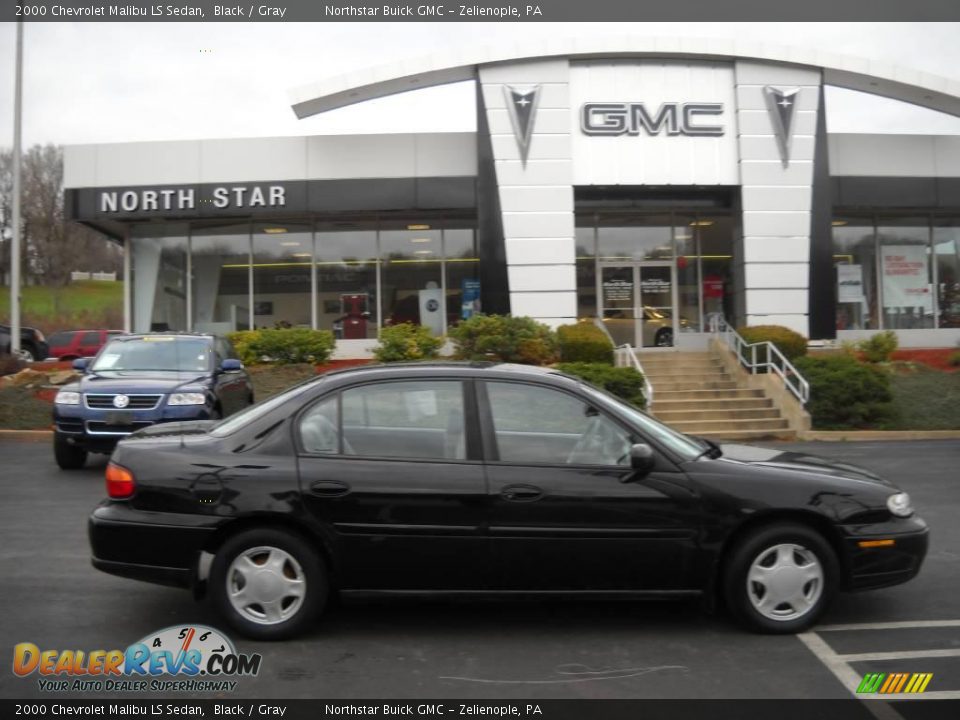 2000 Chevrolet Malibu LS Sedan Black / Gray Photo #1