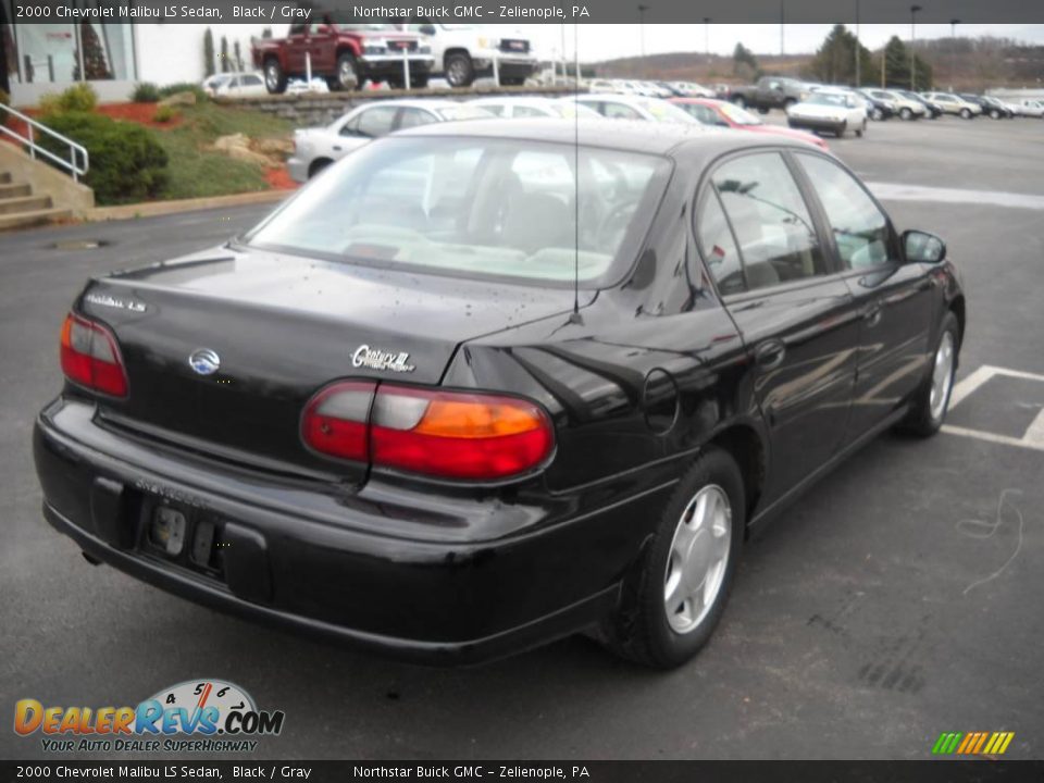 2000 Chevrolet Malibu LS Sedan Black / Gray Photo #2