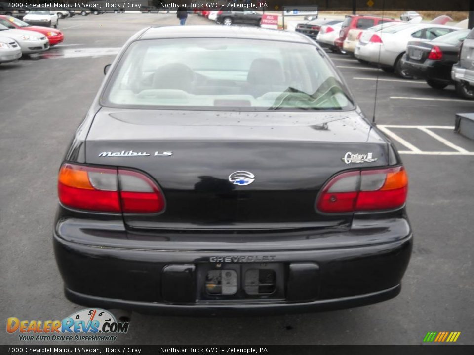 2000 Chevrolet Malibu LS Sedan Black / Gray Photo #3