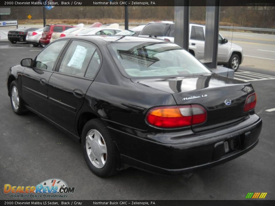 2000 Chevrolet Malibu LS Sedan Black / Gray Photo #4