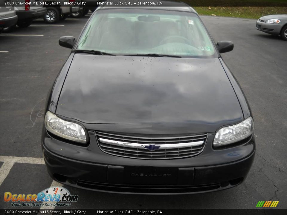 2000 Chevrolet Malibu LS Sedan Black / Gray Photo #14