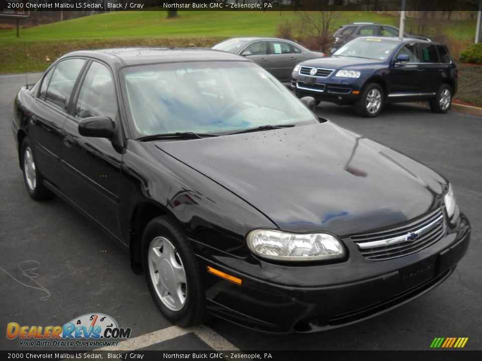 2000 Chevrolet Malibu LS Sedan Black / Gray Photo #15