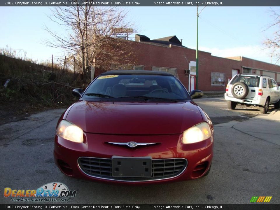 2002 Chrysler Sebring LX Convertible Dark Garnet Red Pearl / Dark Slate Gray Photo #2