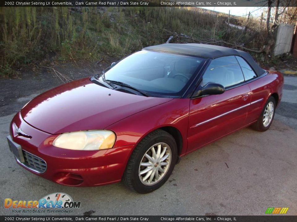 2002 Chrysler Sebring LX Convertible Dark Garnet Red Pearl / Dark Slate Gray Photo #4