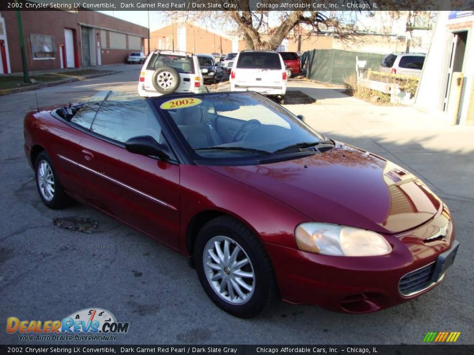 2002 Chrysler Sebring LX Convertible Dark Garnet Red Pearl / Dark Slate Gray Photo #16