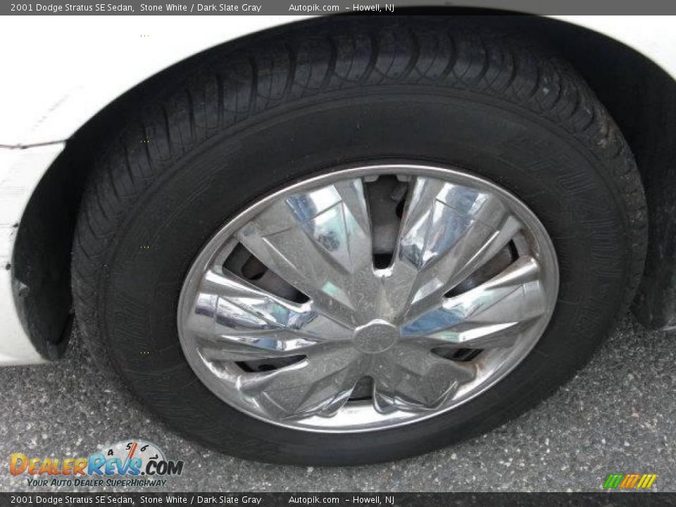2001 Dodge Stratus SE Sedan Stone White / Dark Slate Gray Photo #15