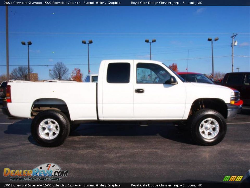 2001 Chevrolet Silverado 1500 Extended Cab 4x4 Summit White / Graphite Photo #1