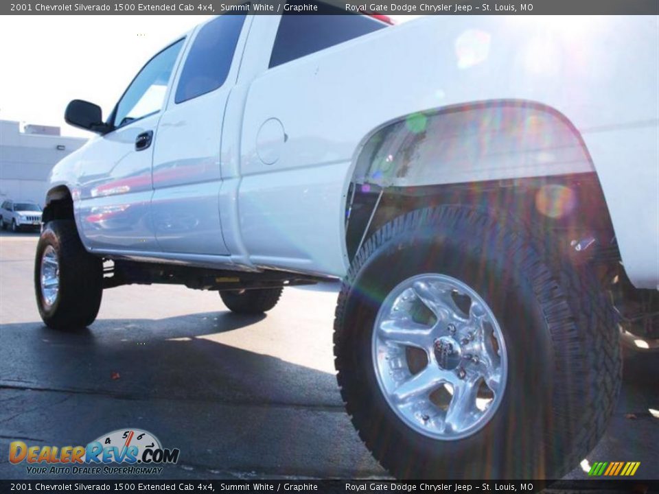 2001 Chevrolet Silverado 1500 Extended Cab 4x4 Summit White / Graphite Photo #4