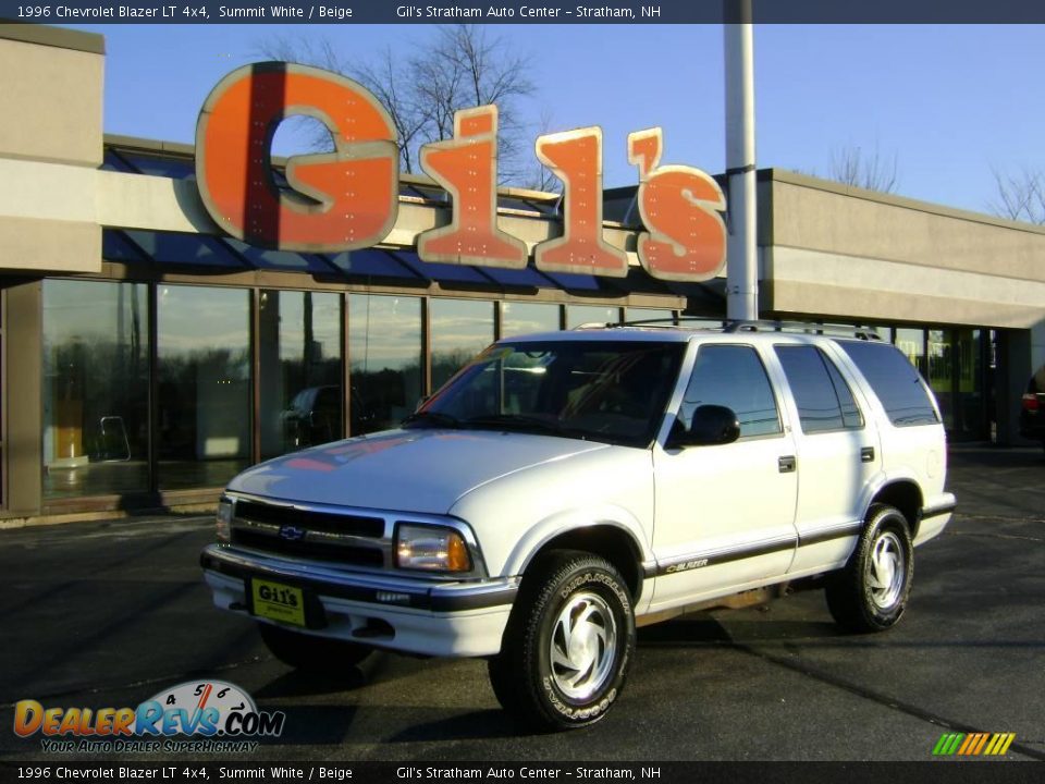 1996 Chevrolet Blazer LT 4x4 Summit White / Beige Photo #1