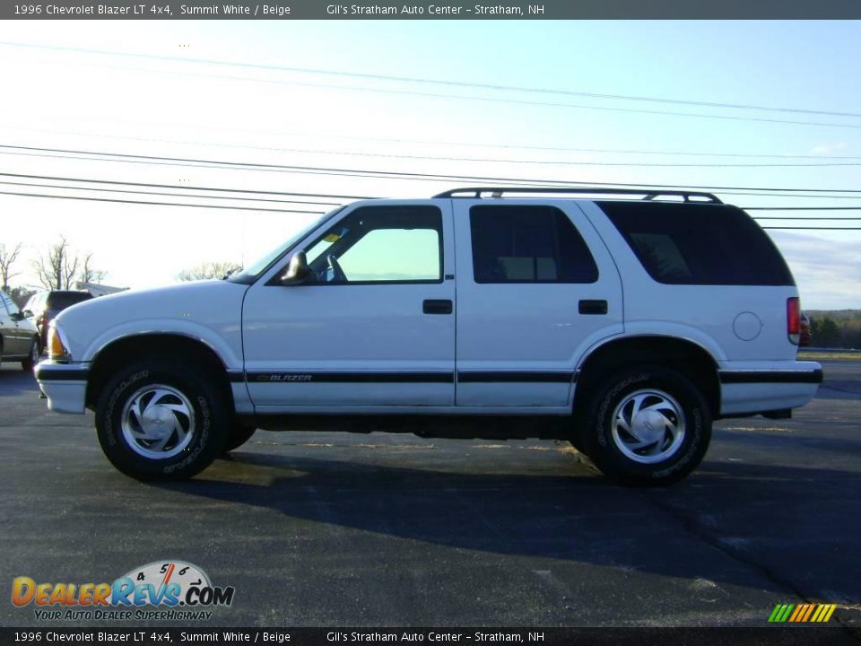 1996 Chevrolet Blazer LT 4x4 Summit White / Beige Photo #4