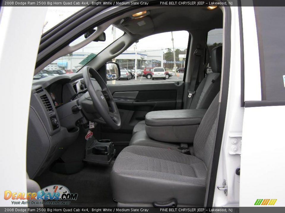 2008 Dodge Ram 2500 Big Horn Quad Cab 4x4 Bright White / Medium Slate Gray Photo #9