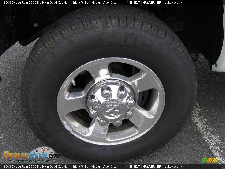 2008 Dodge Ram 2500 Big Horn Quad Cab 4x4 Bright White / Medium Slate Gray Photo #13