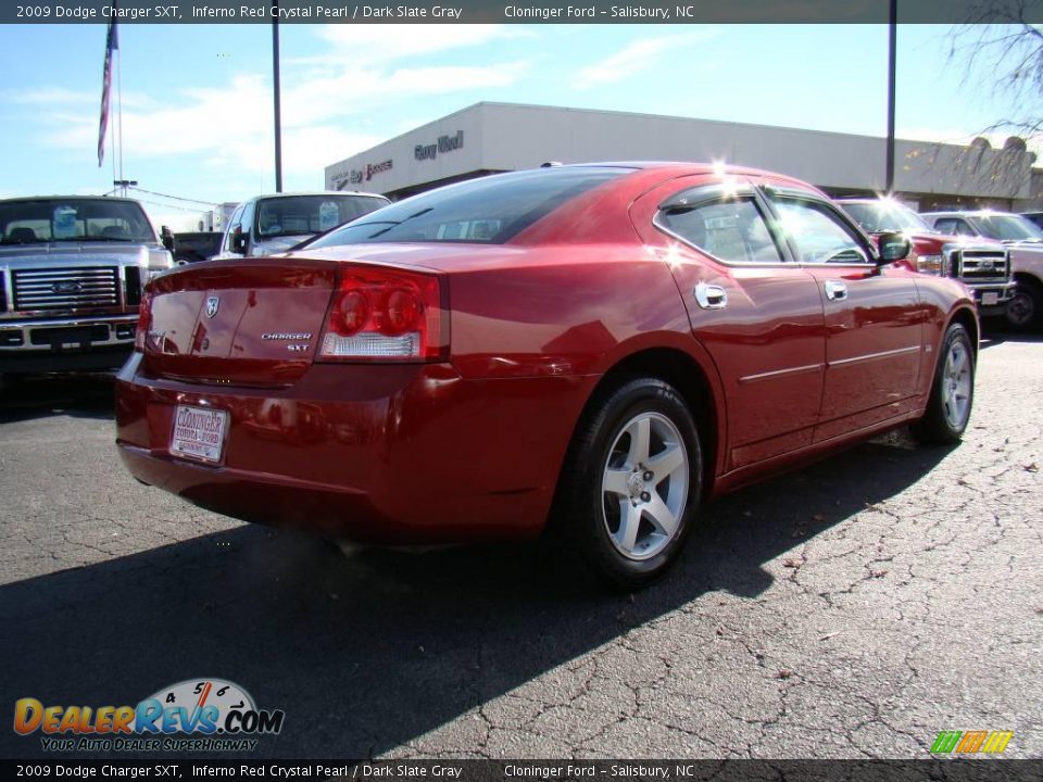 2009 Dodge Charger SXT Inferno Red Crystal Pearl / Dark Slate Gray Photo #3