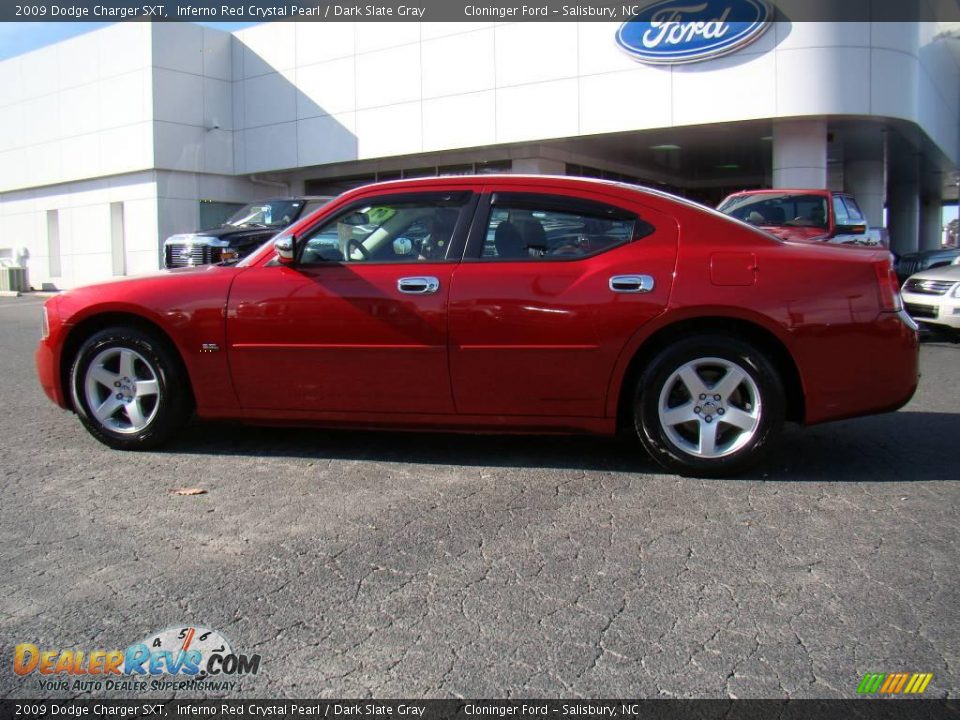 2009 Dodge Charger SXT Inferno Red Crystal Pearl / Dark Slate Gray Photo #5