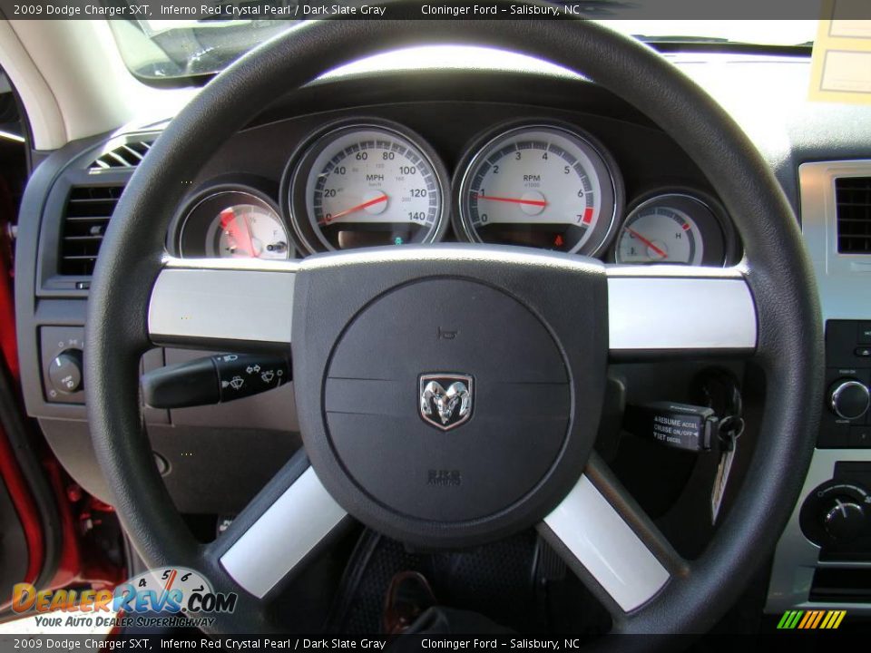 2009 Dodge Charger SXT Inferno Red Crystal Pearl / Dark Slate Gray Photo #19