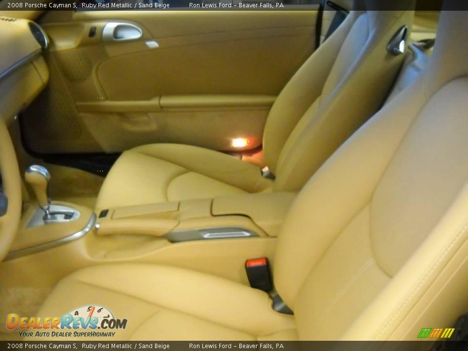 2008 Porsche Cayman S Ruby Red Metallic / Sand Beige Photo #14