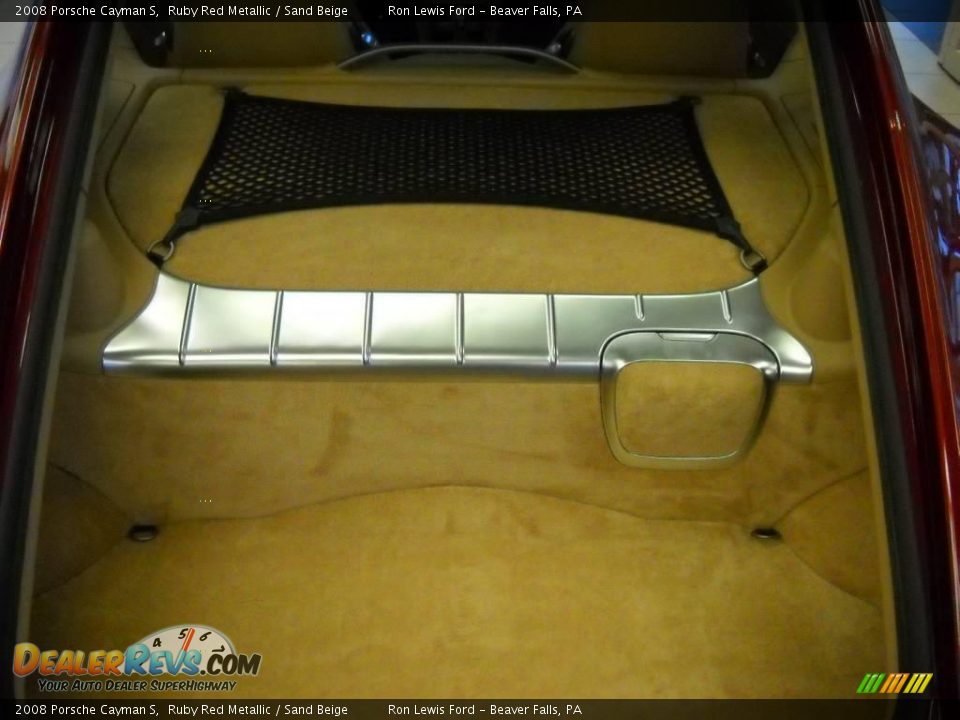 2008 Porsche Cayman S Ruby Red Metallic / Sand Beige Photo #18