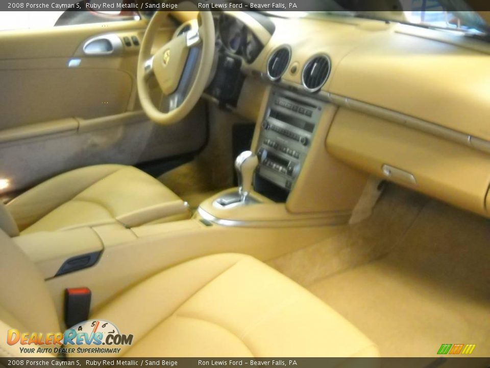 2008 Porsche Cayman S Ruby Red Metallic / Sand Beige Photo #20