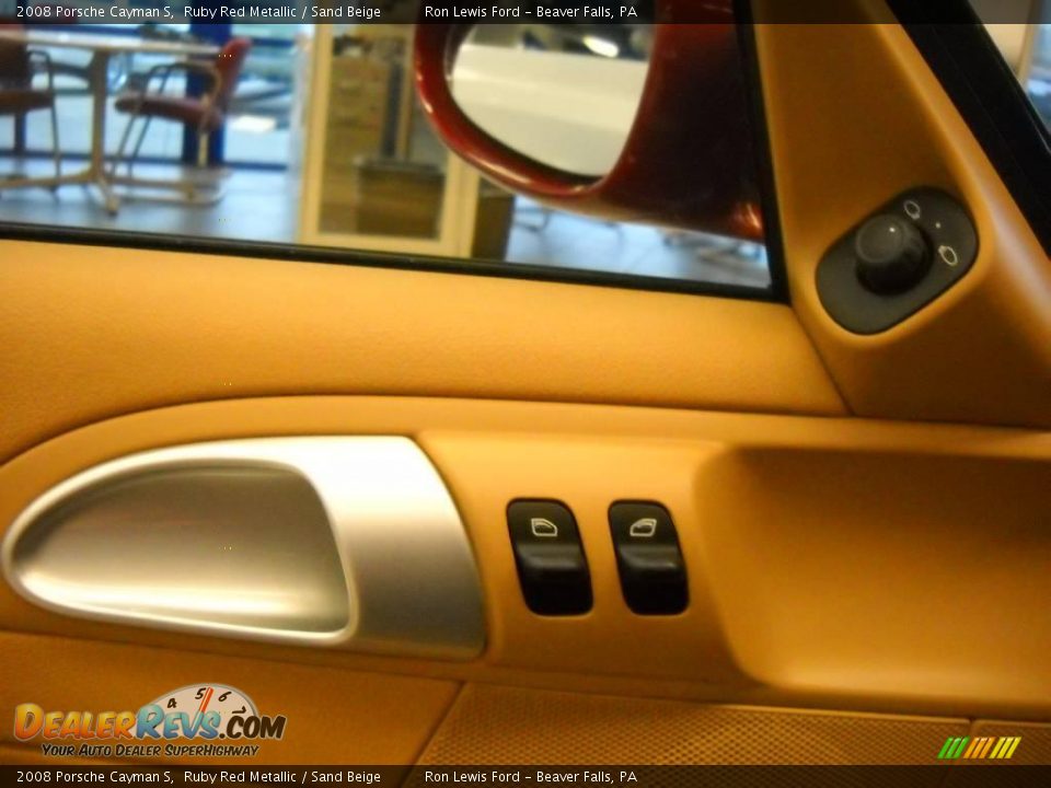 2008 Porsche Cayman S Ruby Red Metallic / Sand Beige Photo #21