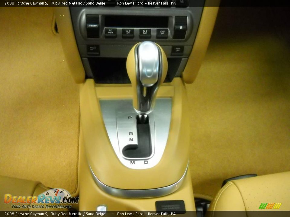 2008 Porsche Cayman S Ruby Red Metallic / Sand Beige Photo #23