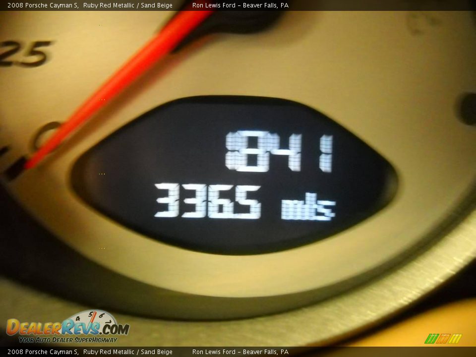 2008 Porsche Cayman S Ruby Red Metallic / Sand Beige Photo #25