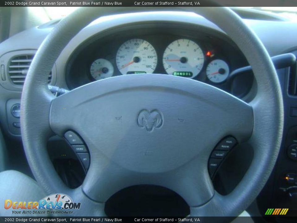 2002 Dodge Grand Caravan Sport Patriot Blue Pearl / Navy Blue Photo #10