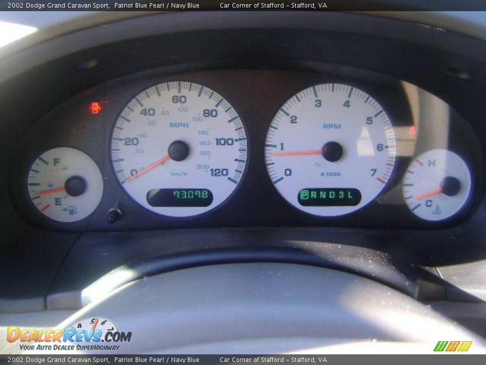 2002 Dodge Grand Caravan Sport Patriot Blue Pearl / Navy Blue Photo #11