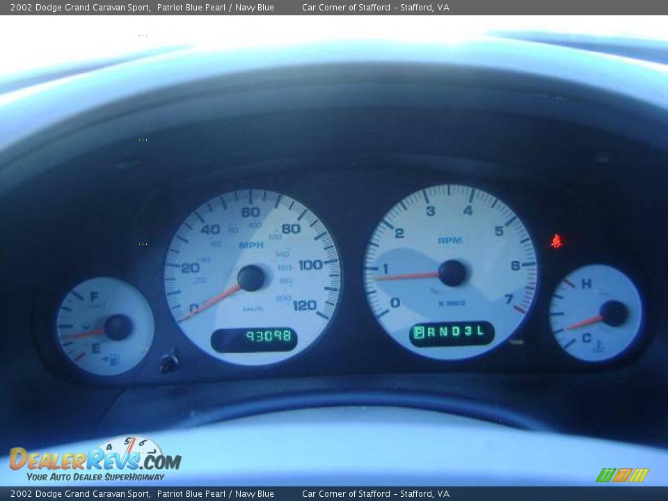 2002 Dodge Grand Caravan Sport Patriot Blue Pearl / Navy Blue Photo #13