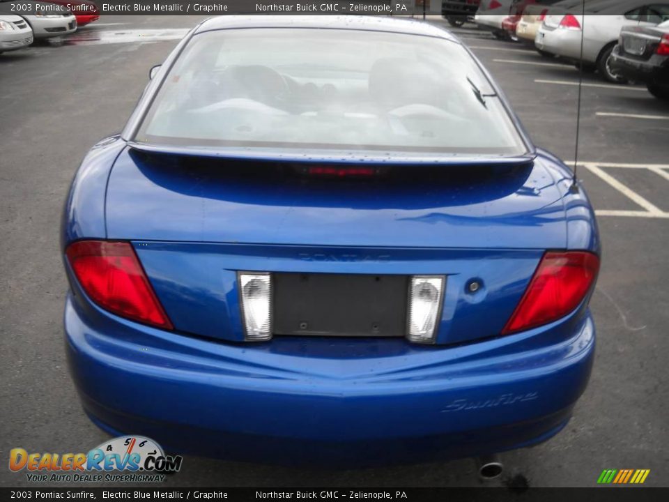 2003 Pontiac Sunfire Electric Blue Metallic / Graphite Photo #3