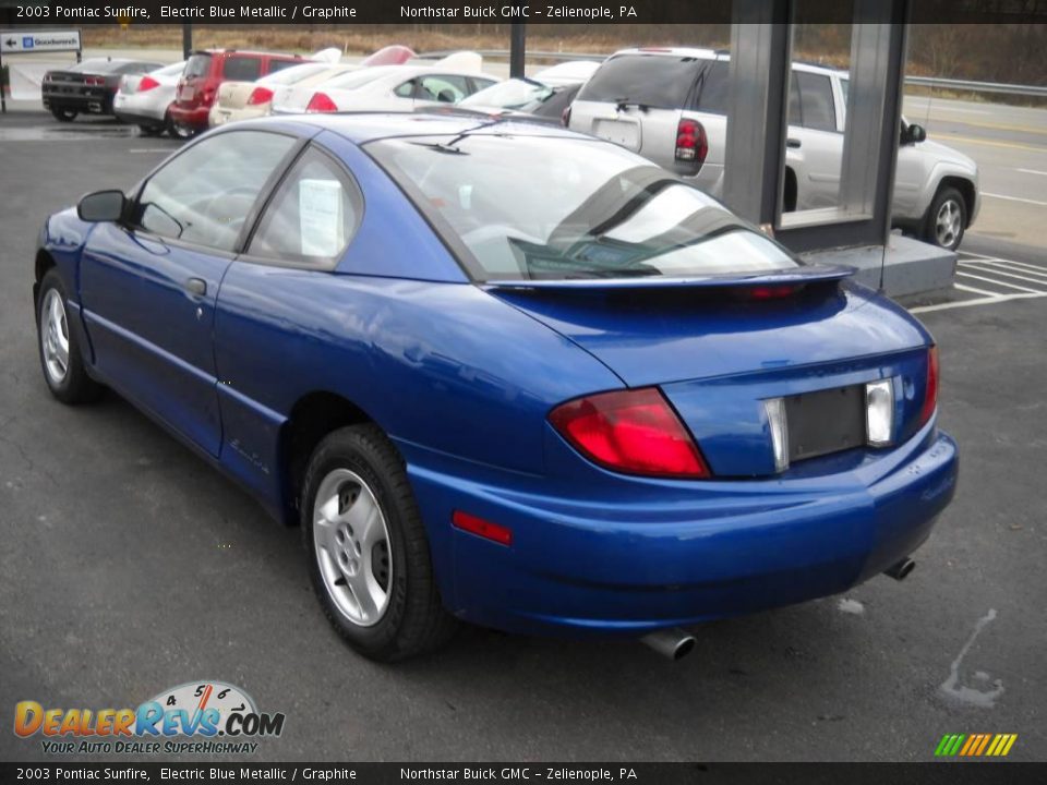 2003 Pontiac Sunfire Electric Blue Metallic / Graphite Photo #4
