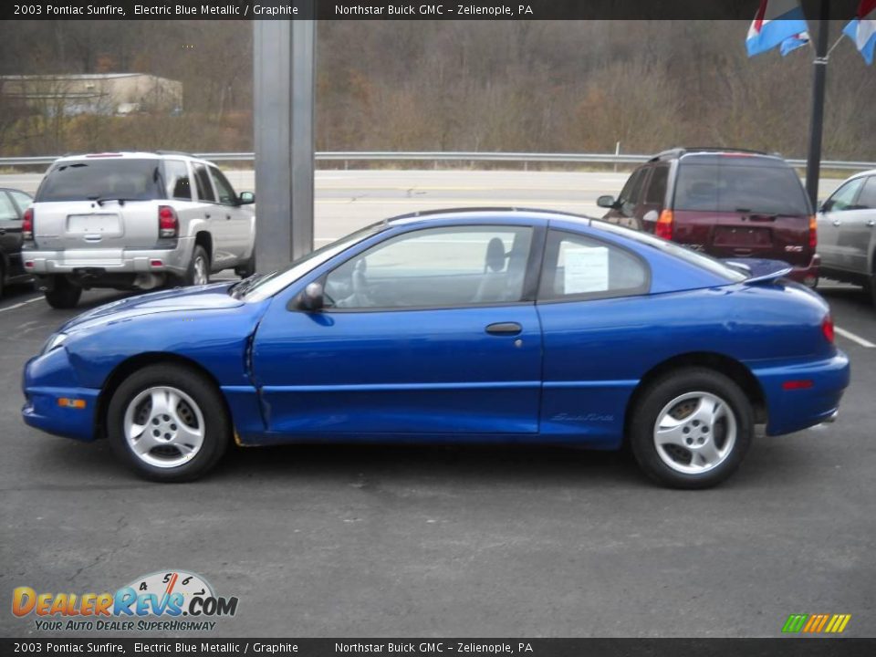 2003 Pontiac Sunfire Electric Blue Metallic / Graphite Photo #5