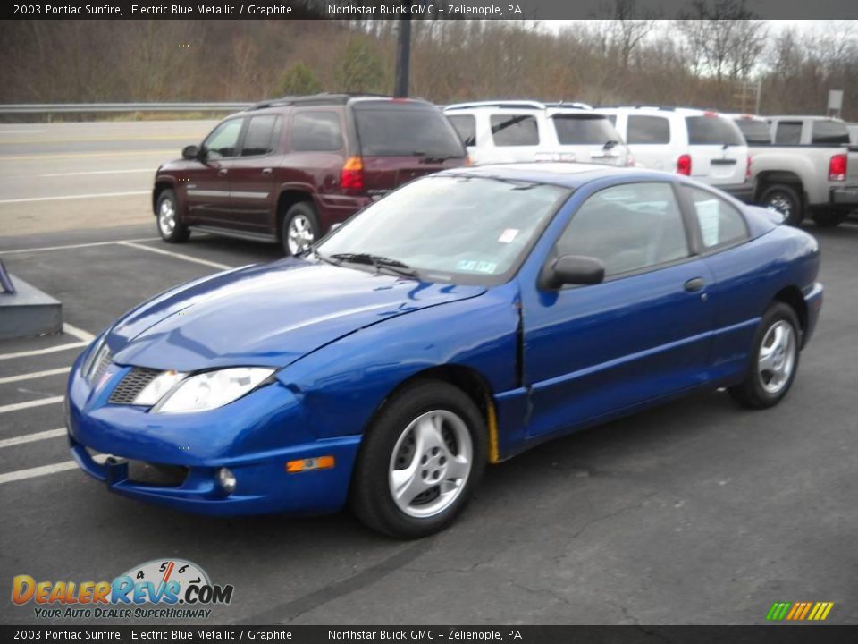 2003 Pontiac Sunfire Electric Blue Metallic / Graphite Photo #14
