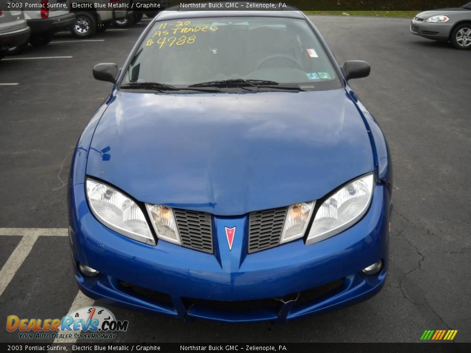 2003 Pontiac Sunfire Electric Blue Metallic / Graphite Photo #15