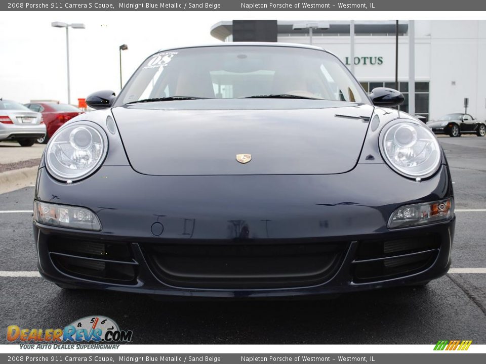 2008 Porsche 911 Carrera S Coupe Midnight Blue Metallic / Sand Beige Photo #2